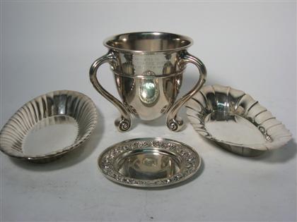 Appraisal: Two oval sterling silver roll trays Reed and Barton and