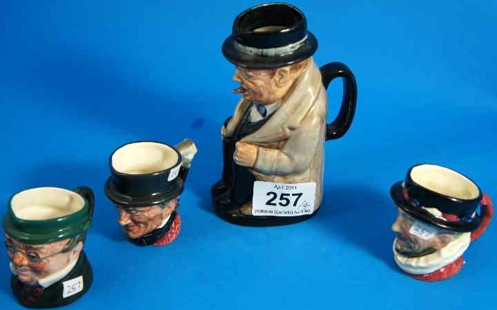 Appraisal: Royal Doulton Miniature Characters Mr Pickwick The Cardinal John Peel