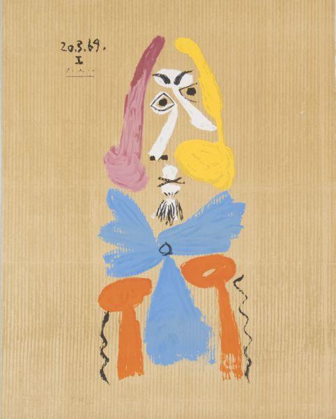 Appraisal: after Pablo Picasso from Portraits Imaginaires color lithograph on Arches