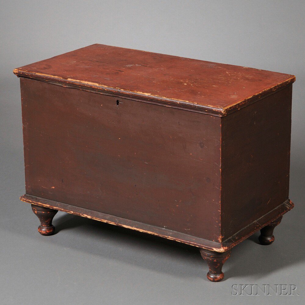 Appraisal: Small Painted Blanket Chest probably Pennsylvania early th century the