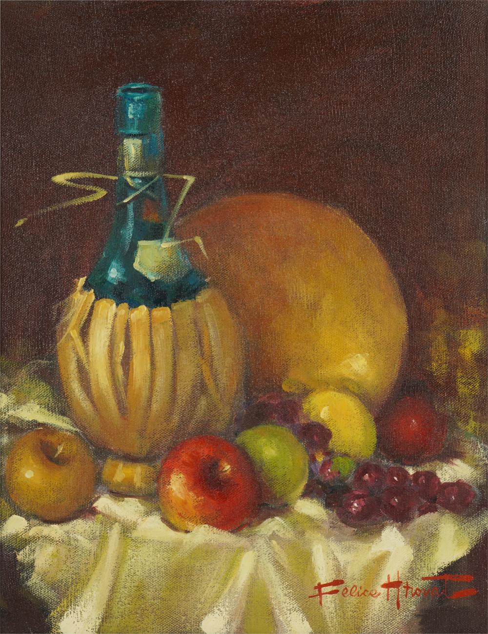 Appraisal: FELICE HROVAT AMERICAN TH ST CENTURY STILL LIFE WITH FRUITFelice