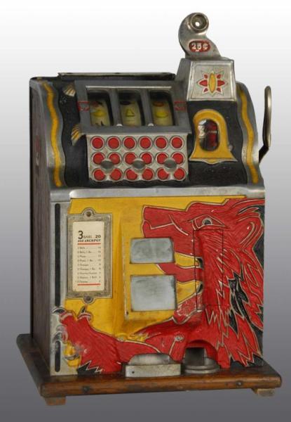 Appraisal: -Cent Lion Front Mills Slot Machine Description All original Working