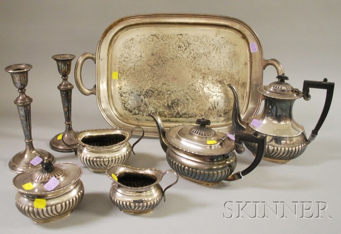 Appraisal: William Adams Five-Piece Silver Plated Tea Coffee Service sold with