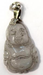 Appraisal: Chinese Carved Jade Buddhist Pendant In the form of a