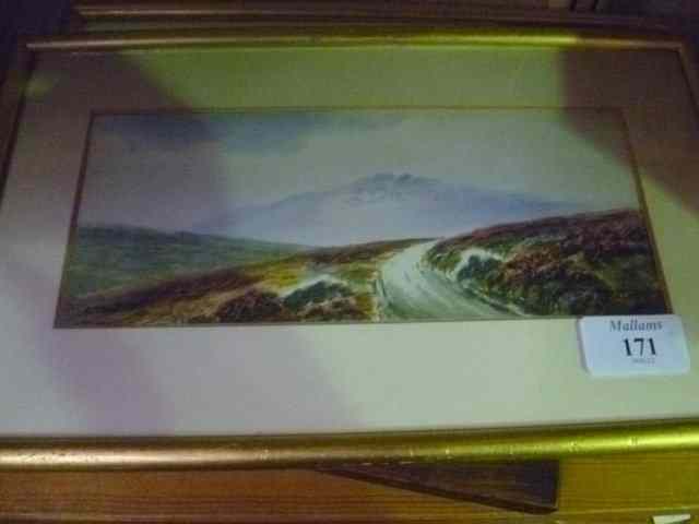 Appraisal: F ROUSE LATE TH CENTURY A pair showing open moorland