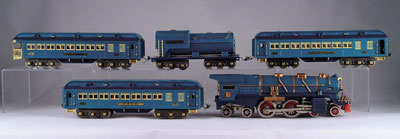 Appraisal: LIONEL E STANDARD GAUGE BLUE COMET SET Consists of E