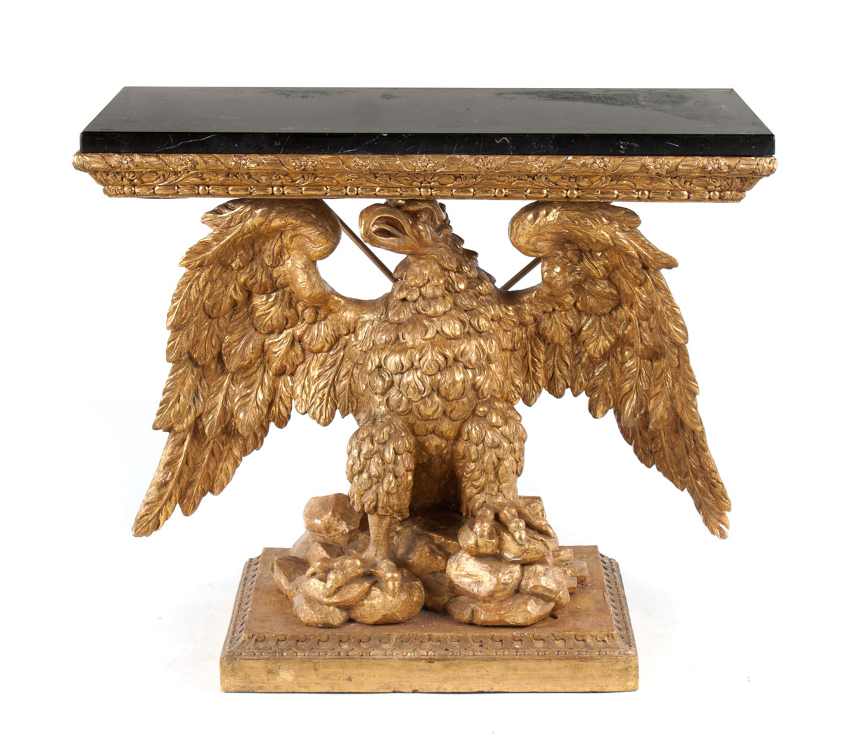 Appraisal: George II style carved giltwood console table th century or