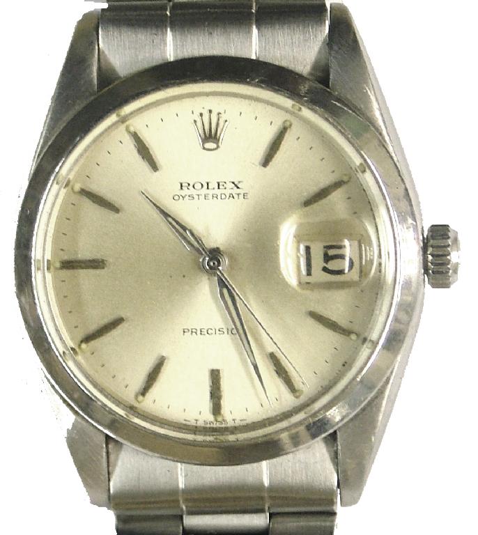 Appraisal: Rolex Oysterdate Precision stainless steel gentleman's wristwatch the silvered dial