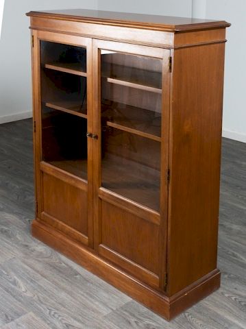 Appraisal: Mahogany Glass Font Bookcase The HON Company Mahogany bookcase having