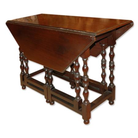 Appraisal: Georgian Style Mahogany Drop-Leaf Gate Leg Table Estimate nbsp nbsp