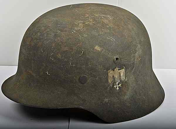 Appraisal: German WWII M- Army Helmet German M- helmet no liner