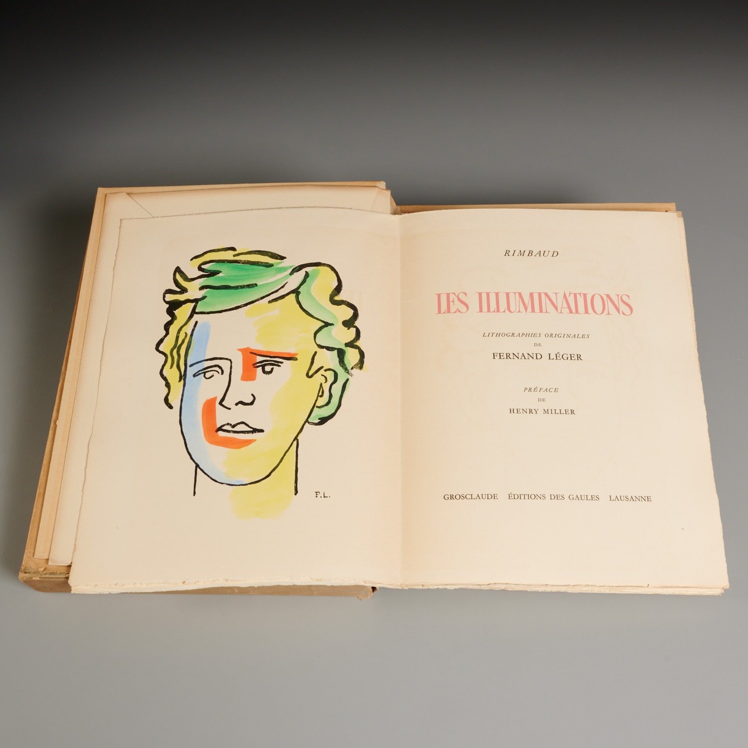 Appraisal: LEGER RIMBAUD LES ILLUMINATIONS SIGNED LTD ED Arthur Rimbaud Preface