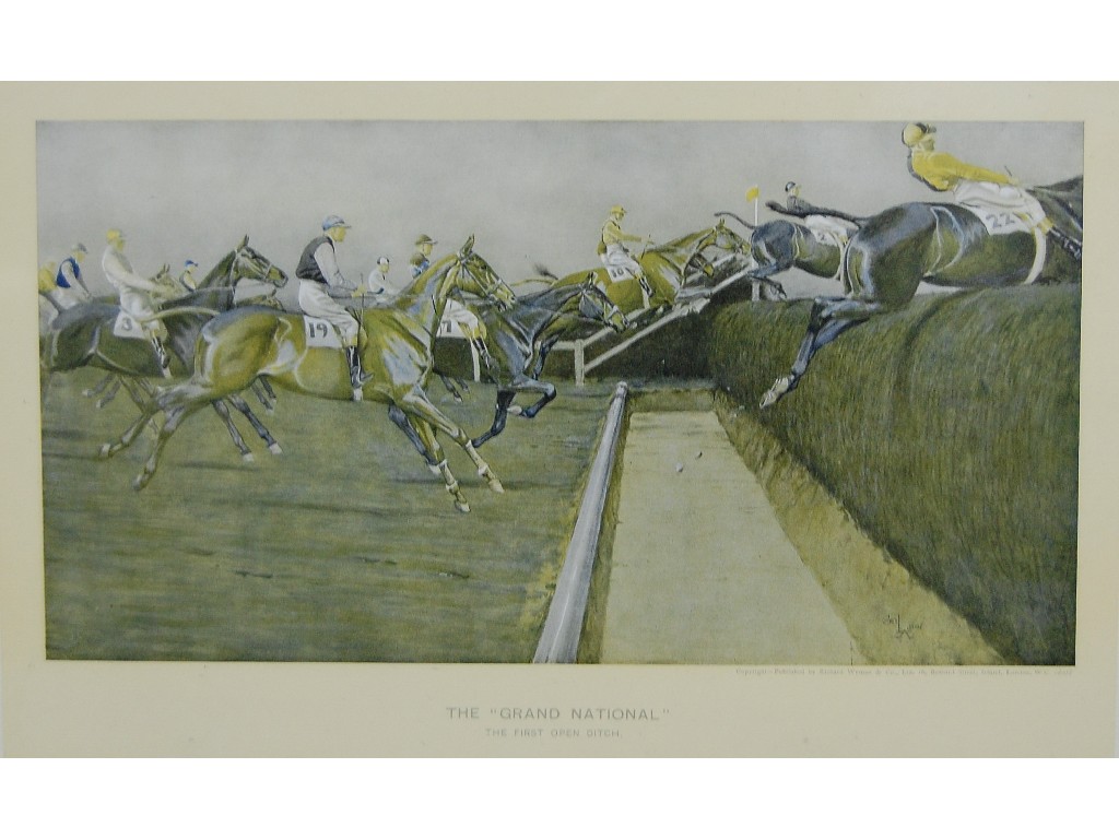 Appraisal: Set of four Cecil Aldin colour prints 'The Grand National'