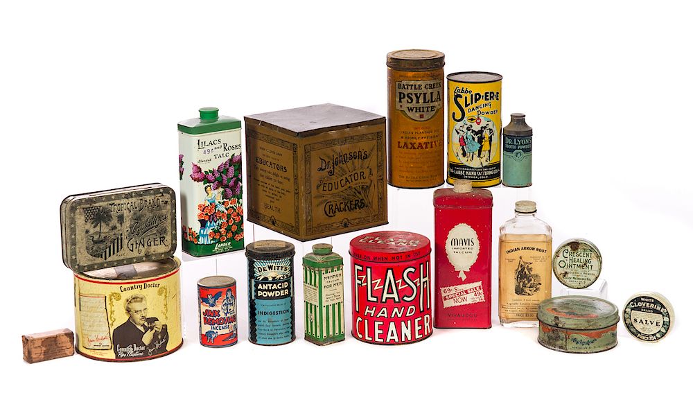 Appraisal: Antique Advertising Tins Good original condition Please Email or call