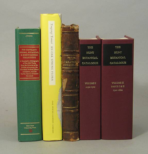 Appraisal: BIBLIOGRAPHY - BOTANY Approx vols including Quinby Jane Catalogue of