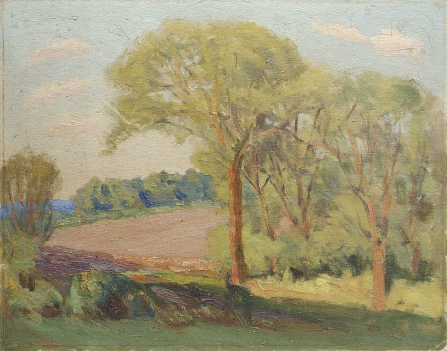 Appraisal: ROBERT FLETCHER GILDER American - SUMMER LANDSCAPE Oil on board