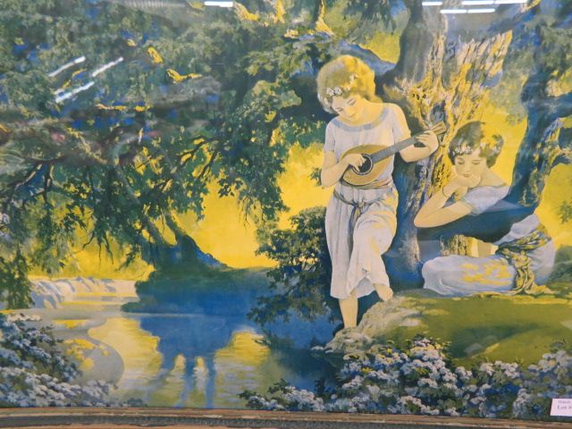 Appraisal: Art Deco Print Maxfield Parrish R Atkinson Fox type girls