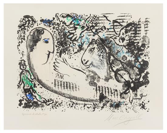 Appraisal: Sale Lot Marc Chagall French Russian - Reverie color lithograph