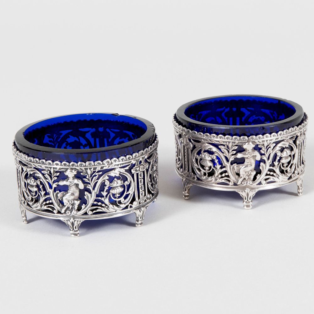 Appraisal: Pair of Gorham Silver Salt Cellars and a Pair of