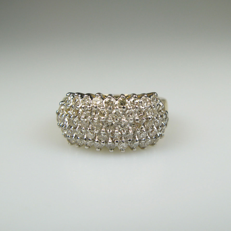 Appraisal: K Yellow Gold Ring set with single cut diamonds approx