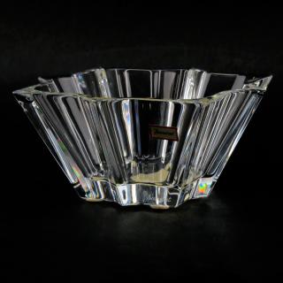 Appraisal: Baccarat Bouquet e Poche Clear Crystal Candy Dish in Original