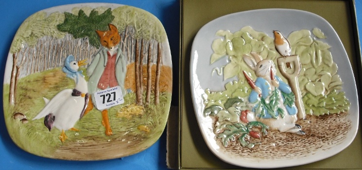 Appraisal: Beswick Beatrix Potter Collectors Plates Peter Rabbit Gardening and Jemmima