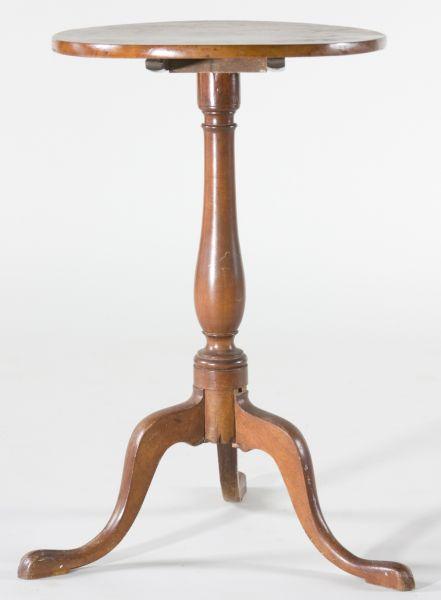 Appraisal: Southern Queen Anne Candlestand with tilt-top th century similar examples