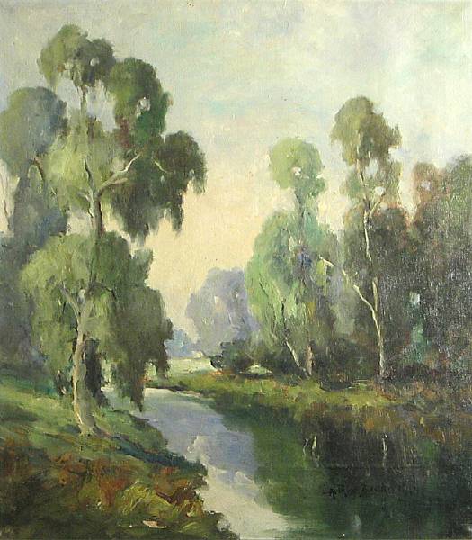 Appraisal: Arthur Beckwith American - A Peaceful Stream among the Trees