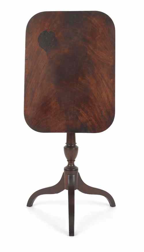 Appraisal: Pennsylvania Federal mahogany candlestand ca h w d