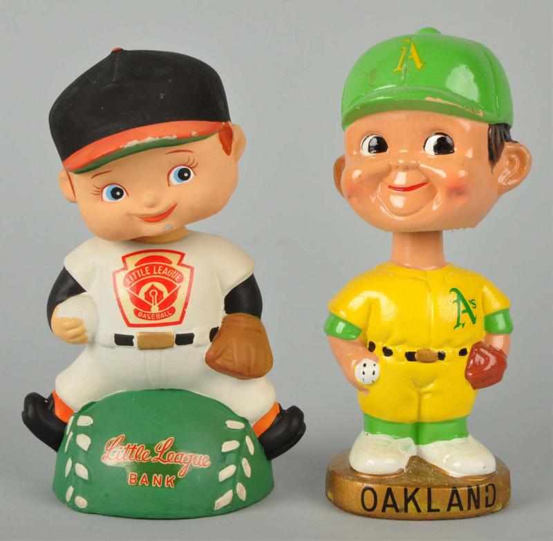 Appraisal: Lot of Baseball Bobbing Head Dolls Description Includes one Oakland