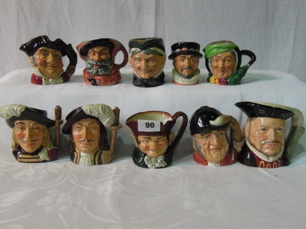 Appraisal: A collection of ten Royal Doulton medium Character Jugs including