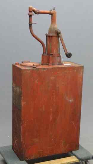 Appraisal: Early Essolube ''Lubester'' oil dispenser '' Ht