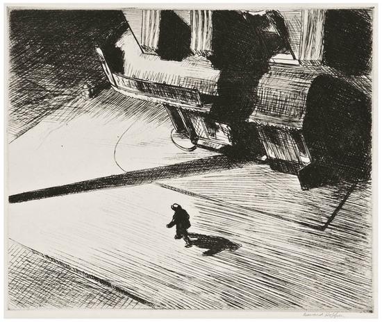 Appraisal: Edward Hopper - Night Shadows Z Etching signed in pencil