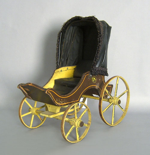 Appraisal: Painted doll's carriage th c h