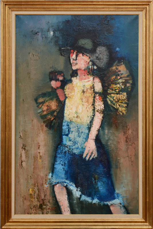 Appraisal: SERGE SHART - LA GLANEUSE Oil on canvas signed 'Shart'