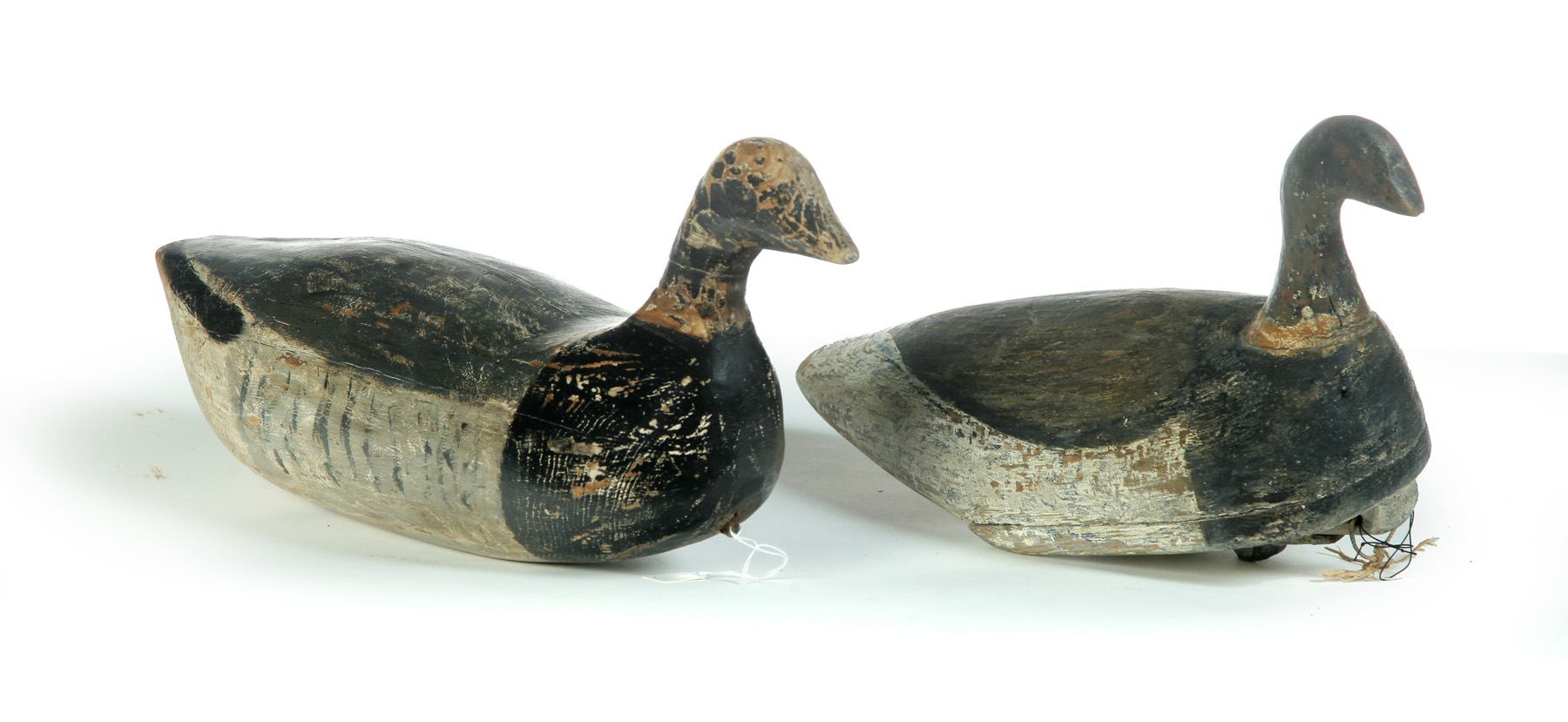 Appraisal: TWO ROOT-HEAD BRANT DECOYS FROM THE OUTER BANKS OF NORTH