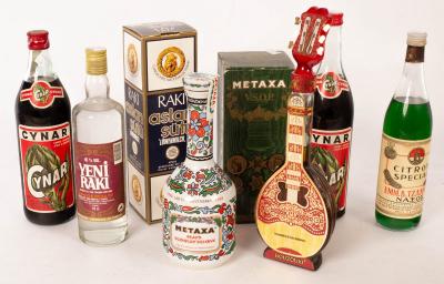 Appraisal: Spirits eight bottles including Metaxa Grand Olympian Reserve th Anniversary