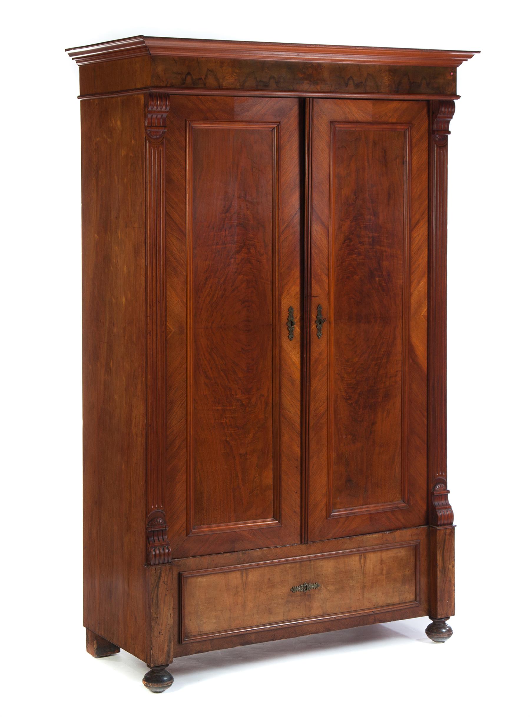 Appraisal: EUROPEAN ARMOIRE First half- th century mixed woods with mahogany