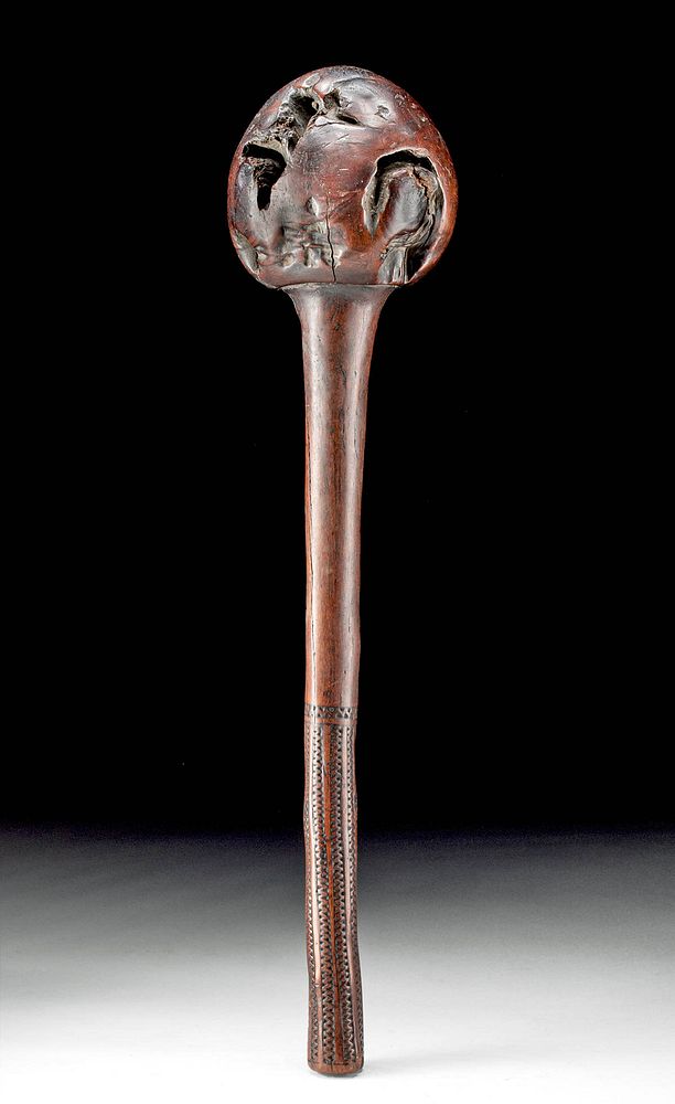 Appraisal: th C Fijian Wood Throwing Club - I Ula Kitu