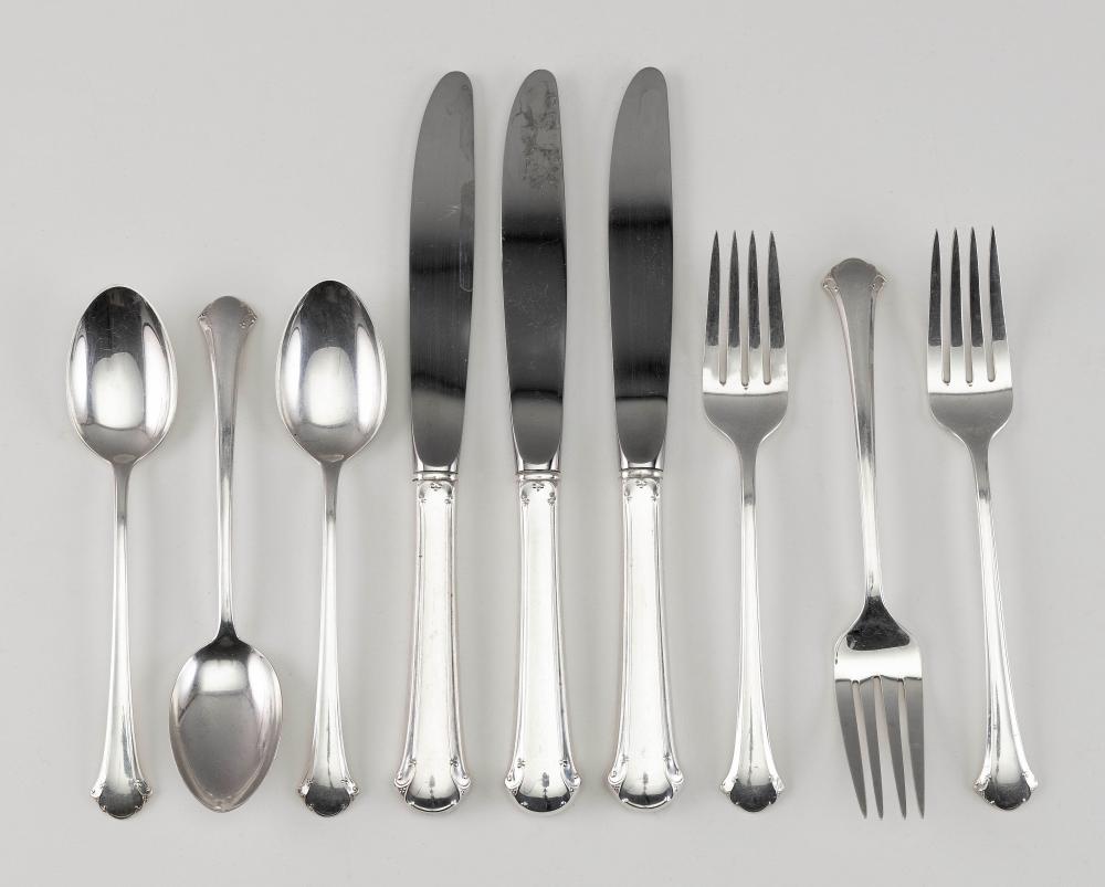 Appraisal: TOWLE CHIPPENDALE STERLING SILVER FLATWARE SERVICE MID- TH CENTURY APPROX