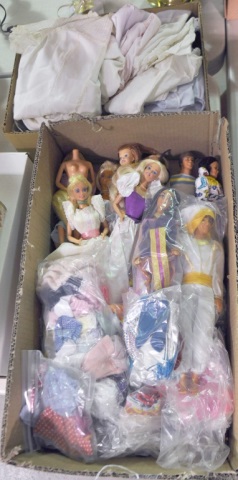 Appraisal: Bx Barbies Barbie ClothingIncludes approx Barbies Ken and Midge Numerous