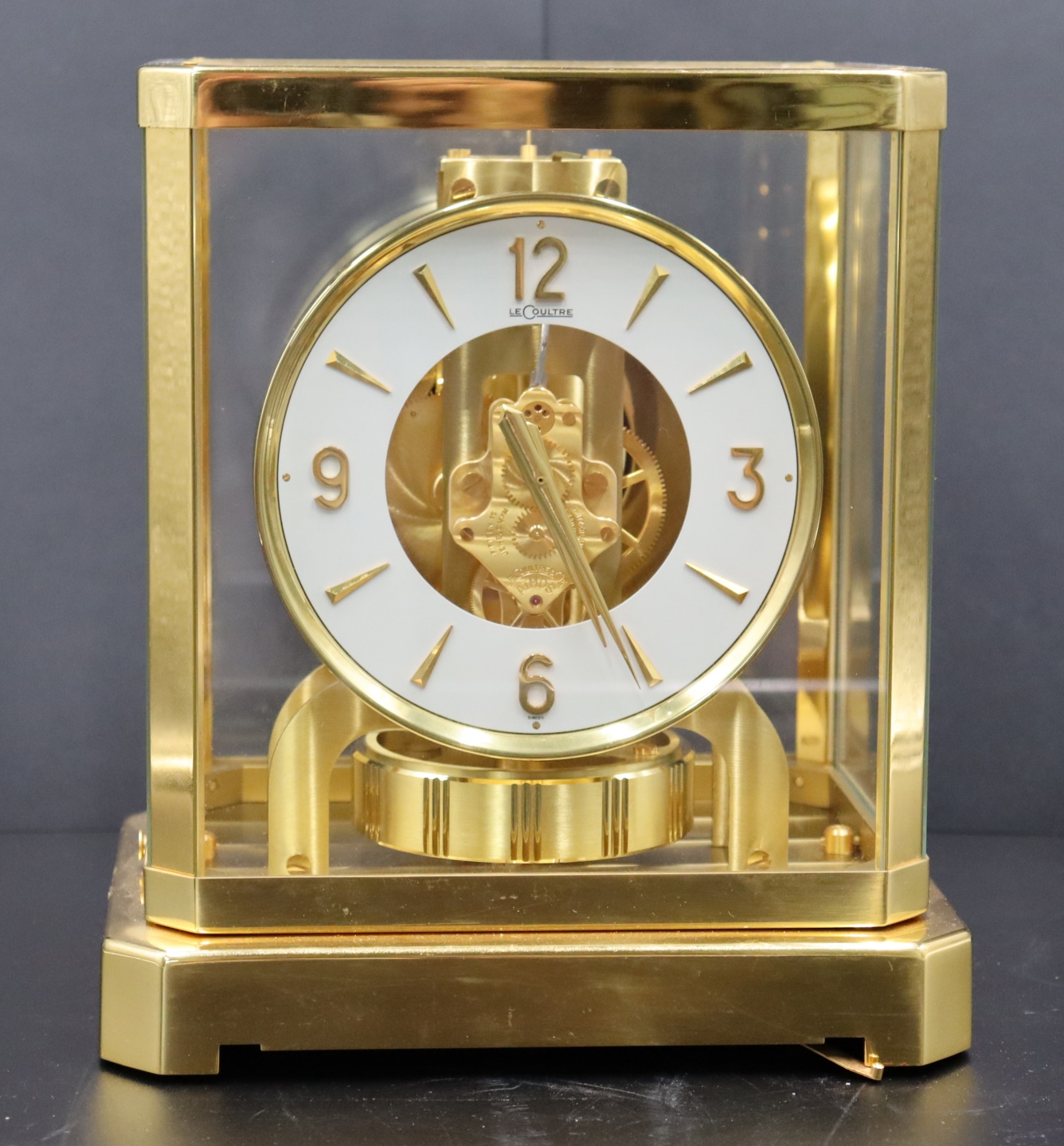 Appraisal: VINTAGE LECOULTRE ATMOS CLOCK SERIAL From a Bedford NY estate