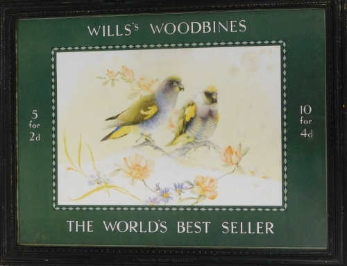 Appraisal: A Wills Woodbines The World's Best Seller bird paper advertising