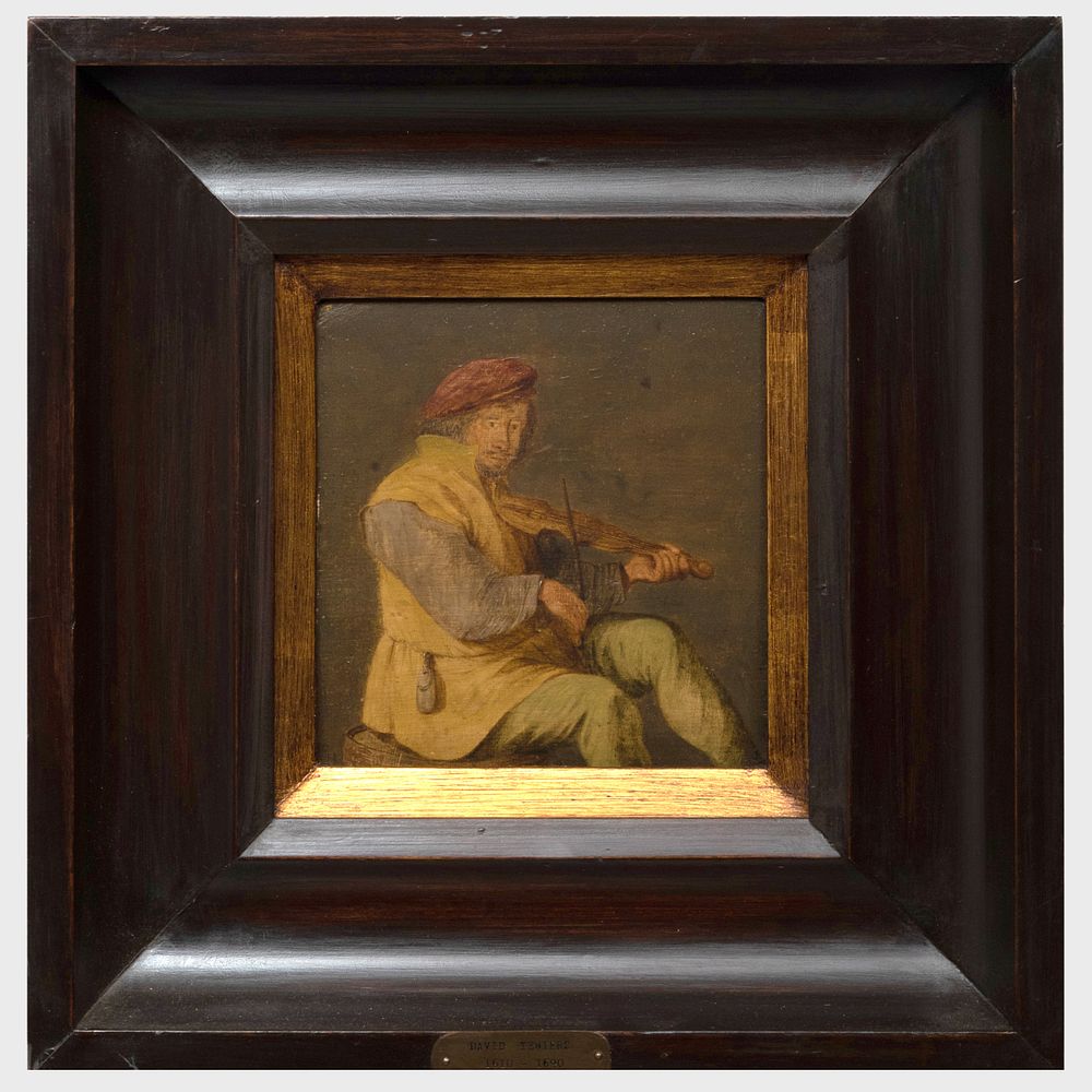 Appraisal: Attributed to David Teniers II - Violin Player Oil on