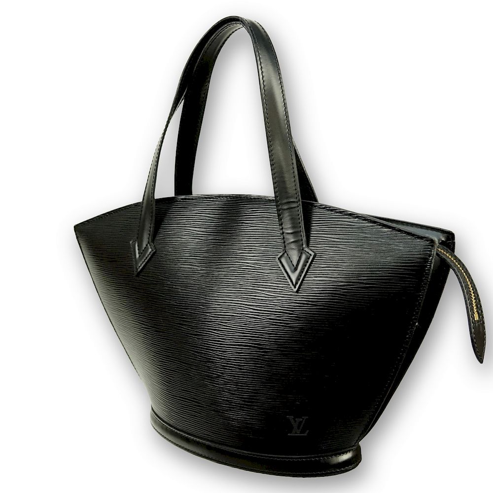 Appraisal: Louis Vuitton Black Epi St-Jacques Shopping Tote Louis Vuitton Black