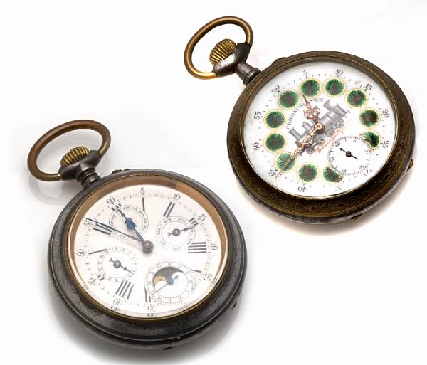 Appraisal: A collection of pocket watches various ages including a gilt