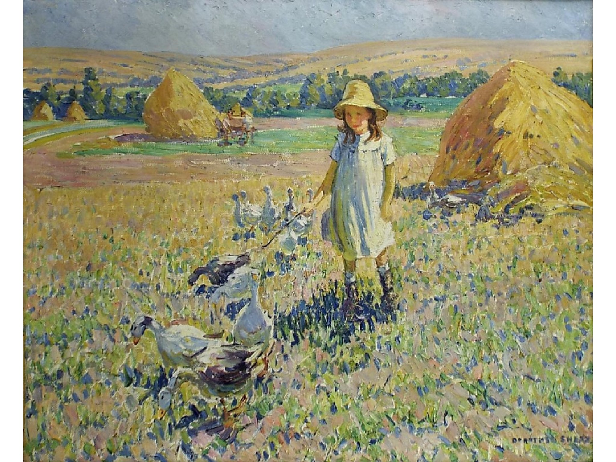 Appraisal: Dorothea Sharp ROI RBA - - 'The Goose Girl' signed