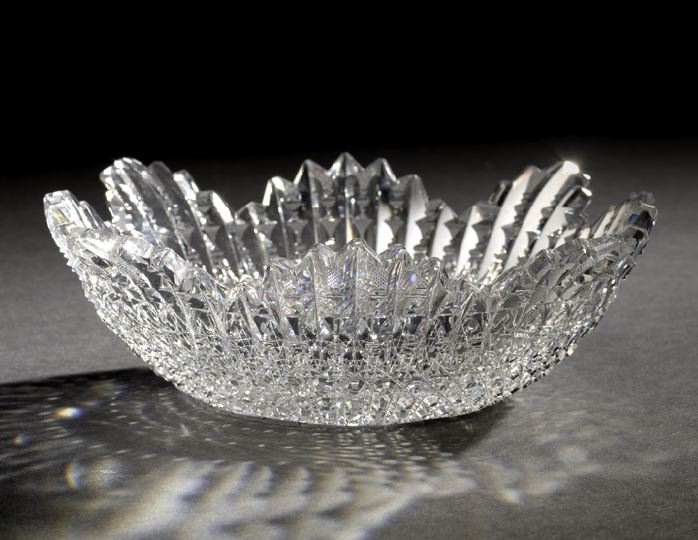 Appraisal: Fine and Rare Libbey Glass Company Brilliant-Cut Berry Bowl -