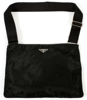 Appraisal: PRADA STYLE BLACK NYLON BAG PRADA STYLE BLACK NYLON BAG