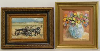 Appraisal: Two Australian Post Impressionist Oils Charles William Bush - Summer